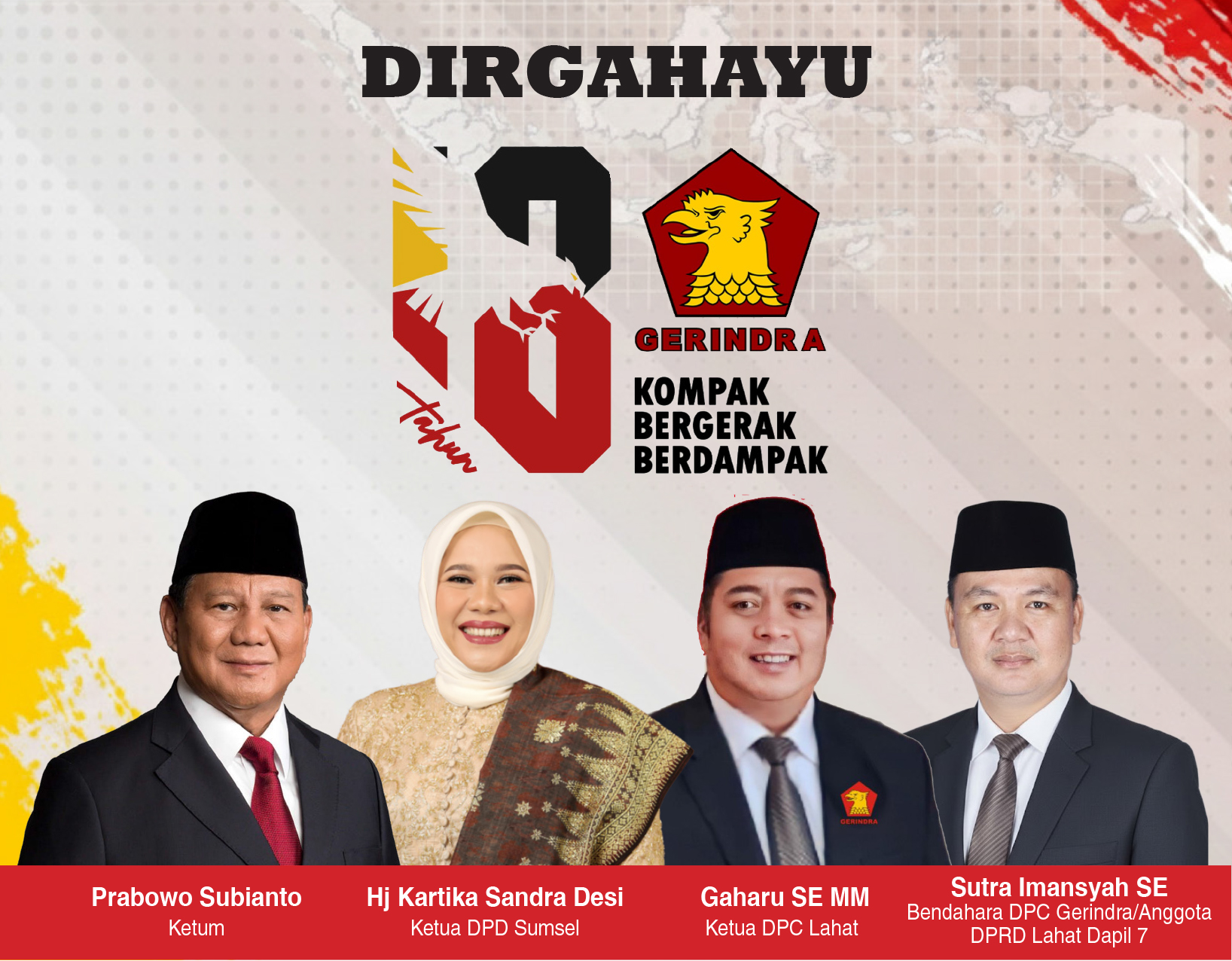 Sutra Imansyah SE Yoo, jabatannyo Bendahara DPC Ge
