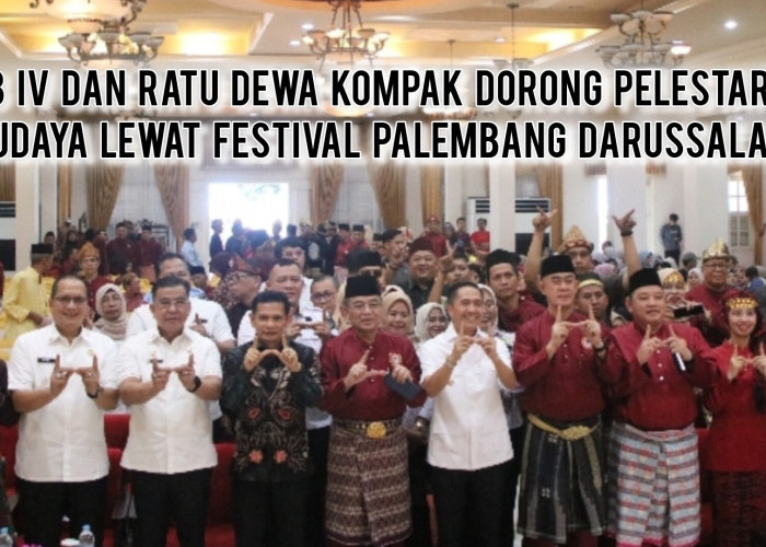 Kompak! SMB IV Fauwaz Diradja dan Ratu Dewa Dorong Pelestarian Budaya di Festival Palembang Darussalam