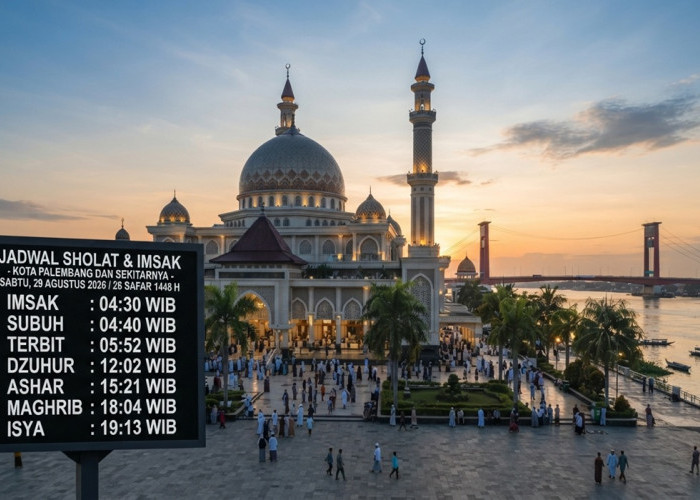 Jadwal Sholat dan Imsak Palembang 29 Agustus 2026: Lengkap untuk Kota & Sekitarnya