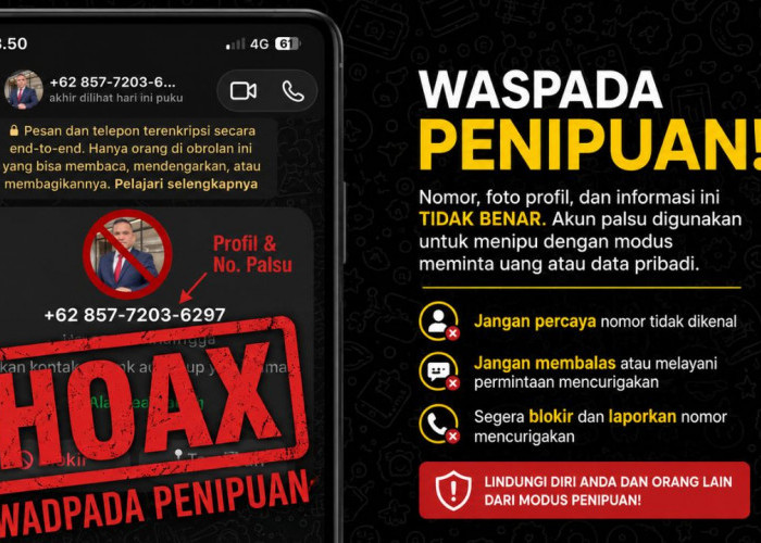 Waspada! Nama Kadisnakertrans Muba Dicatut, Jangan Percaya Dengan Nomor Tak Dikenal