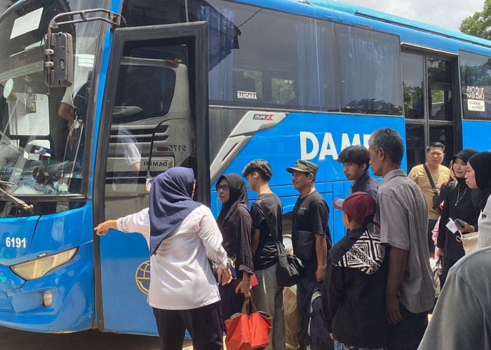 Pemudik di Palembang Mulai Kembali ke Kota Asal, Pilih Damri Menuju ke Jakarta