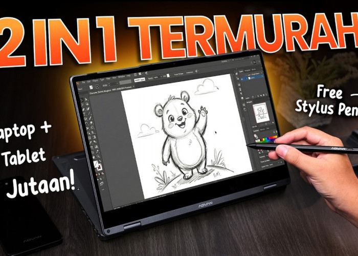 Jujur Advan 360 Go, Laptop 2-in-1 Murah yang Fleksibel