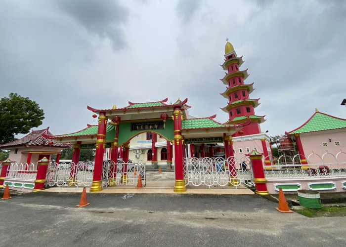 Bikin Terpesona! Ornamen Unik Masjid Ceng Hoo Sriwijaya Gabungkan Budaya Islam, China, dan Sriwijaya