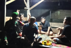 Seruput Kopi Hitam, Babinsa 405-12 Lahat Tetap Fokus Lakukan Mitigasi Kolaborasi Bareng Komduk
