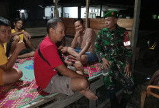 Tetap Semangat, Babinsa Koramil 405-12 Kota Lahat Keliling Patroli Komduk, Ini Buktinya 