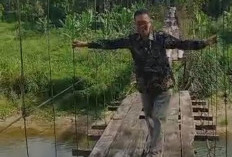 KABAR GEMBIRA, Jembatan Gantung 126 Meter Jagabaya Lahat Diperbaiki, Bambang: Urat Nadi Ekonomi Rakyat