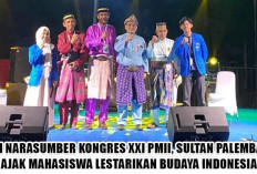 Jadi Narasumber Kongres XXI PMII, Sultan Palembang Ajak Mahasiswa Lestarikan Budaya Indonesia