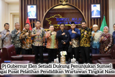 Sumsel Menjadi Pusat Pelatihan Pendidikan Wartawan Tingkat Nasional, ini Harapan Pj Gubernur Elen Setiadi 