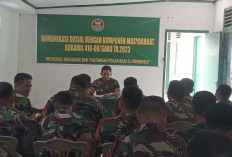 Berikan Jam Komandan, Danramil 418-08/Sako: Penempatan Babinsa Dalam Rangka Monitor TPS