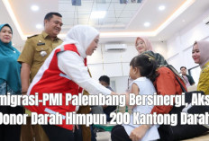 Imigrasi-PMI Palembang Bersinergi, Aksi Donor Darah Himpun 200 Kantong Darah