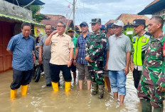 Tinjau Warga Terdampak Banjir, Pj Bupati Muara Enim Salurkan Bantuan Tanggap Bencana
