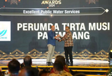 Komitmen Berikan Pelayanan Terbaik, Perumda Tirta Musi Raih Penghargaan Excellent Public Water Service