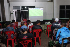 Wujud Kedekatan TNI dan Rakyat, Kodim Palembang Gelar Nobar Pesta Bola Dunia