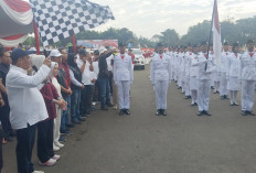 Bupati Lahat Lepas Ratusan Peserta Pawai Pembangunan Rayakan HUT RI ke-80, Ini Buktinya