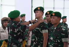 Laporan Korps 1 April 2026, Danrem Gapo Pimpin Kenaikan Pangkat Prajurit