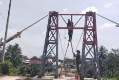 Wujudkan Konektivitas, Kodam II Sriwijaya Kebut Pembangunan 3 Jembatan Gantung di 2 Kabupaten Ini