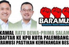 Kawal Ratu Dewa-Prima Salam Daftar ke KPU Kota Palembang, BARAMUSI Pastikan Kemenangan Besar