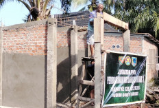 Persiapan Pengecoran Atap, Begini Progres Pembangunan Fasilitas MCK Titik 3