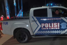 Polisi Amankan dan Kawal Pawai Obor Sambut Ramadan di Kampung Ini