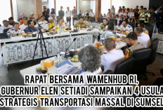 Rapat Bersama Wamenhub RI, Pj Gubernur Elen Setiadi Sampaikan 4 Usulan Strategis Transportasi Massal di Sumsel