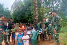 Meningkatkan Semangat Belajar, Satgas Yonif 144 Jaya Yudha Lakukan Cara Ini