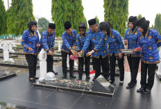 Sambut HUT Ke-52 Korpri, PNS TNI  Garnizun Palembang Ziarah ke TMP  Ksatria Ksetra Siguntang