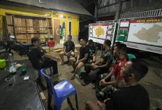Bangun Komunikasi, Stafter Kodim 0405 Lahat Koordinasi dengan Anggota Satgas TMMD 128