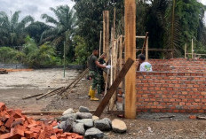 Masya Allah, Pengerjaan Poskamling Lubuk Tampang Terus Dikebut