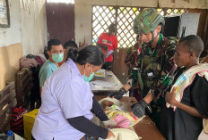 Gelar Posyandu Keliling, Ini Tujuan Satgas Yonif 141 Aneka Yudha Jaya Prakosa