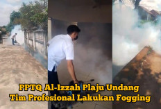 Cegah Penularan Penyakit Berbahaya, PPTQ Al-Izzah Plaju Undang Tim Profesional Lakukan Fogging