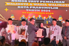 Ini Nomor Urut ke 3 Paslon Walikota dan Wakil Walikota Prabumulih Periode 2024-2029