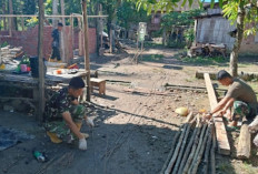 Rangkai Batangan Besi, Anggota Satgas TMMD 128 Sigap Balut jadi Kesatuan Utuh, Ini Buktinya