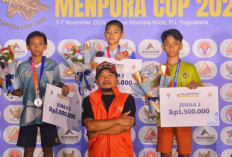 Agra, Atlet Panjat Tebing Asal Palembang Sabet Emas Menpora Cup 2024 di Jogyakarta