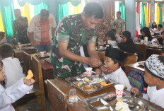 Dapur Masuk Sekolah, Kodim Lahat Kunjungi SDN 21 Lahat, Ini Buktinya 