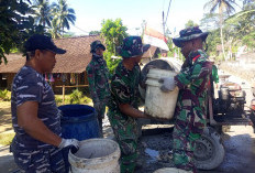 Sinergi Tanpa Batas! TNI AD dan TNI AL Padu Garap Proyek TMMD 129 Kodim Salatiga di Desa Cukil