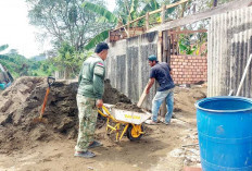 Bantu Masyarakat Sako, Kodim Palembang Kebut Sasaran Fisik Pra TMMD ke-129