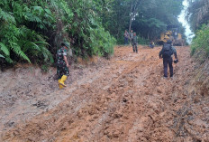 Semangat Tinggi, Dansatgas TMMD Kodim Lahat dan Jajaran Kerjakan Pembangunan Akses Jalan Ini