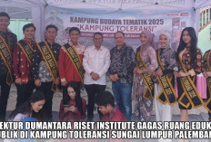 Direktur Dumantara Riset Institute Gagas Ruang Edukasi Publik di Kampung Toleransi Sungai Lumpur Palembang
