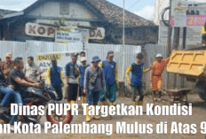 Dinas PUPR Kota Palembang Targetkan Kondisi Jalan Milik Pemkot Mulus di Atas 90 Persen