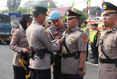 Kapolres Lahat Pimpin Langsung Sertijab 5 Perwira Polres, Ini Wejangannya