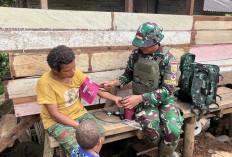 Anjangsana dan Pelayanan Kesehatan Keliling, Ini Tujuan Satgas Yonif 144 Jaya Yudha