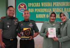 Ada Upacara Wisuda Purnawira, Sosok Pejabat Tinggi Kodim OKI Ini Memimpinya