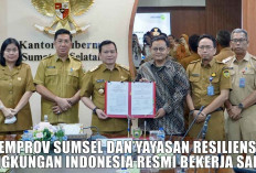 Pemprov Sumsel dan Yayasan Resiliensi Lingkungan Indonesia Resmi Bekerja Sama, ini Programnya!