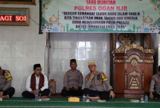 Terakhir Jabat Kapolres Ogan Ilir, AKBP Andi Baso Pimpinan Giat Peringatan Tahun Baru Islam 1446 H