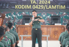 Memastikan Prajurit Memahami Regulasi Pengamanan Pilkada, Dandim Lampung Timur Berikan Satu Hal Ini