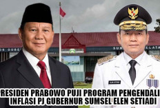 Terang-Terangan Presiden Prabowo Puji Program Pengendalian Inflasi Pj Gubernur Sumsel Elen Setiadi 