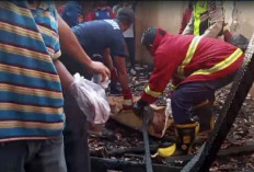 Kebakaran Maut di Tanjung Raja, Ayah 4 Anak Meninggal Terpanggang, Polisi Selidiki Penyebabnya