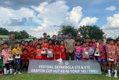 Semarakkan HUT, Yonif 143/TWEJ Gelar Festival Sepak Bola U10 dan U12 Piala Danyon Cup