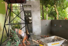 Penyempurnaan Pembangunan Ini Dilakukan Satgas TMMD Kodim Lahat Agar Lebih Nyaman
