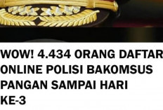 Keren! Di Hari Ke-3 Total Pendaftar Bakomsus bidang Pangan Polri Meningkat, Ini Jumlahnya